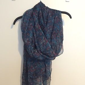 J.Crew Sheer Silk Paisley Scarf