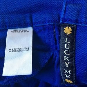 Lucky Brand Jeans - Lucky Brand Charlie Capri 27/4 Cobalt Blue Cropped Lucky Brand Jeans - Lucky Brand Charlie Capri 27/4 Cobalt Blue Cropped