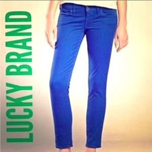 Lucky Brand Jeans - Lucky Brand Charlie Capri 27/4 Cobalt Blue Cropped Lucky Brand Jeans - Lucky Brand Charlie Capri 27/4 Cobalt Blue Cropped