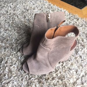 Schutz suede grayish-tan booties!!!
