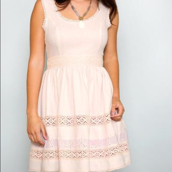 🔴SOLD🔴Ivory crochet dress