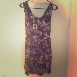 Forever 21 floral cutout dress