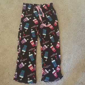 Coffee pajama pants