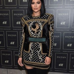 Balmain X H&M embellished mini dress NEW