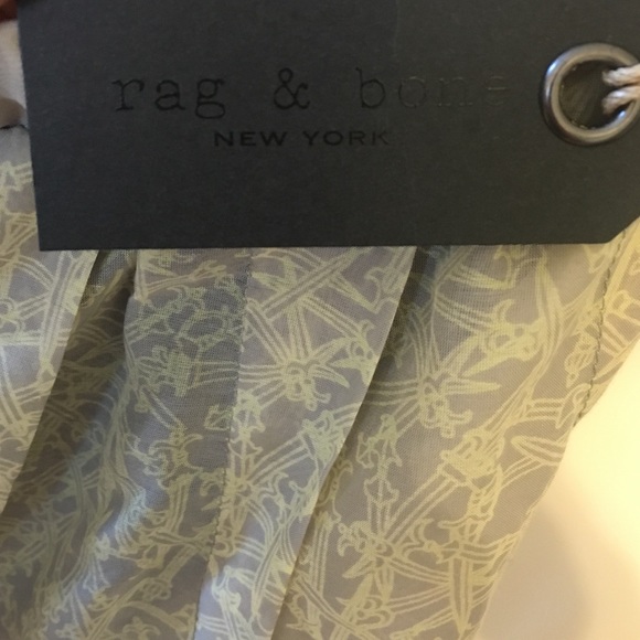 NWT rag & bone Light Grey Rose Skirt Size 0 - Picture 3 of 4