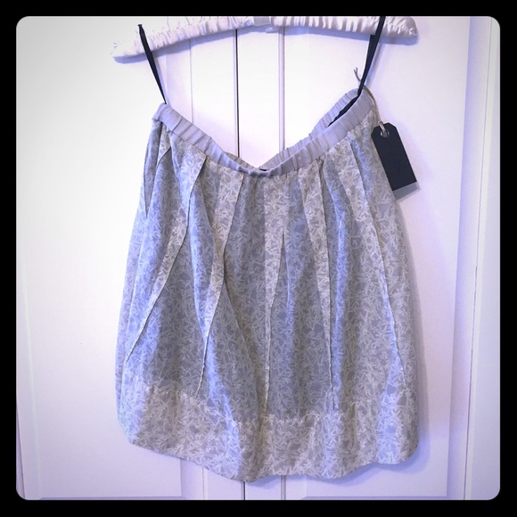 NWT rag & bone Light Grey Rose Skirt Size 0 - Picture 1 of 4
