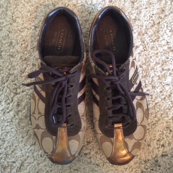 Coach Brown Signature Sneaker - Picture 2 of 3