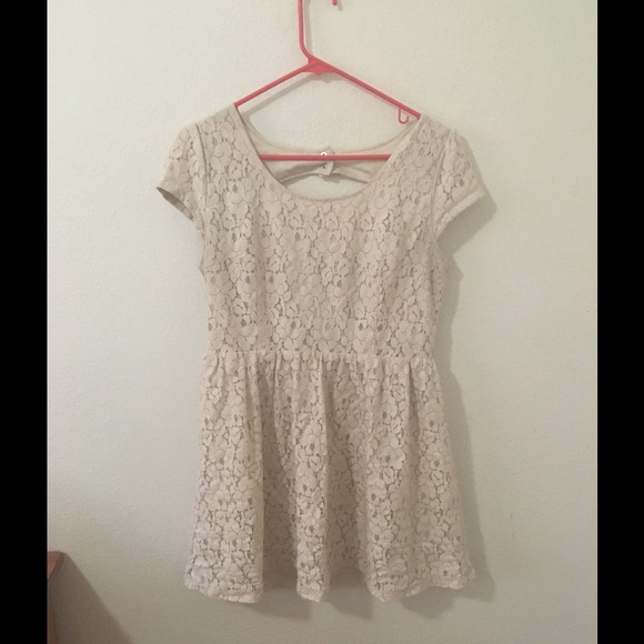 forever 21 lacy white dress