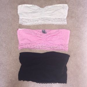 Aerie medium lace bandeau bralettes