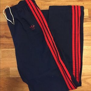 Vintage Adidas twill pants