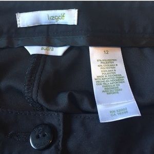 Liz Claiborne Pants - Lizgolf Audra Cropped Capri pants 12 Black golf Liz Claiborne Pants - Lizgolf Audra Cropped Capri pants 12 Black golf