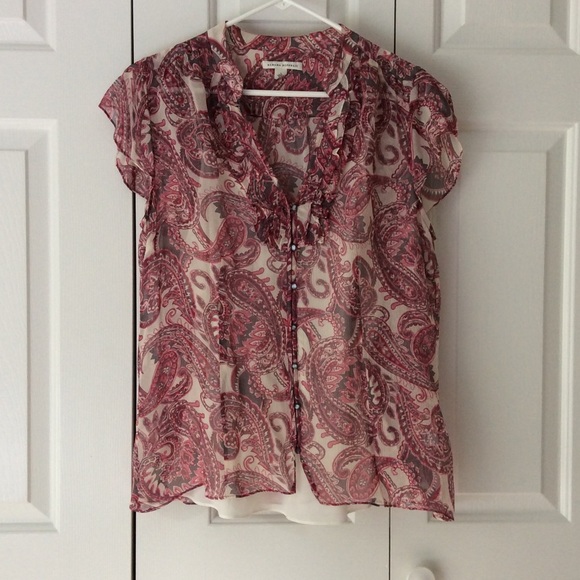 Silk Banana Republic blouse size L