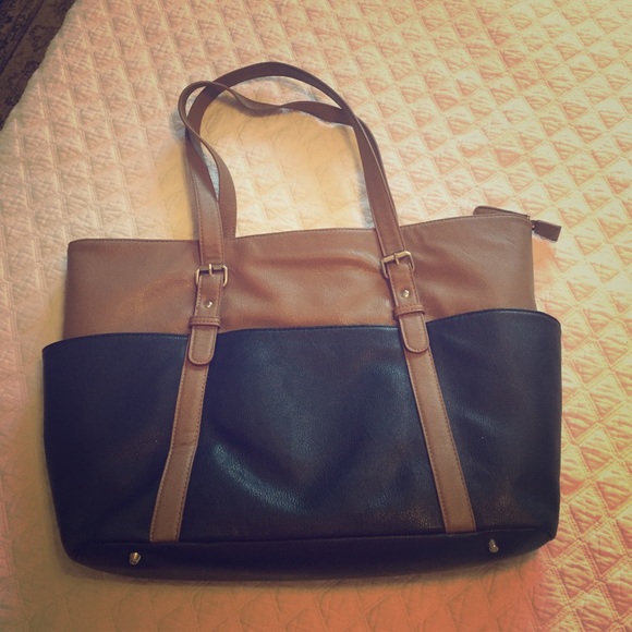 Leather laptop bag