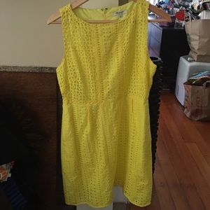 Madewell cute yellow dress!