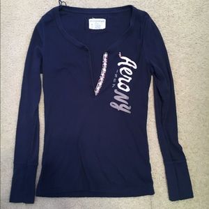 Aéropostale Women's XL navy blue long sleeve.