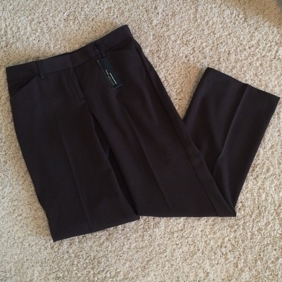 Express Dark Brown Editor Dress Pants-Never worn!