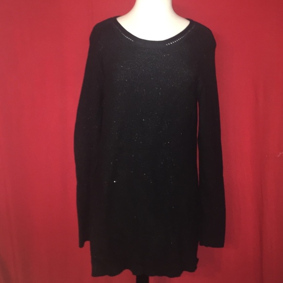 Black sweater tunic