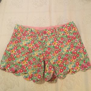 Lilly Pulitzer Floral Scalloped Pants