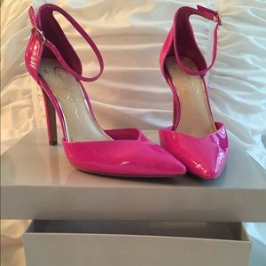 Bright Pink Ankle Strap Pump "JS-CIRRUS"
