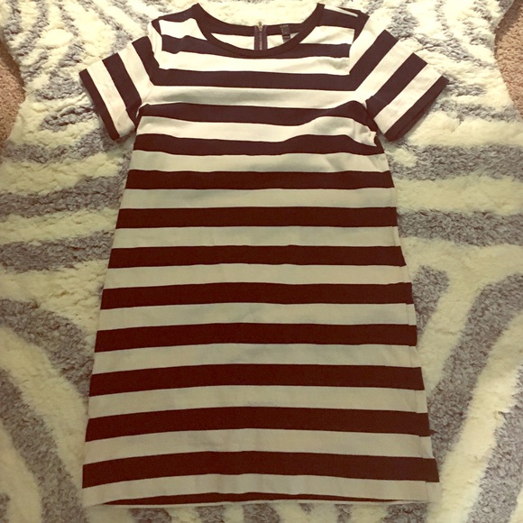 J.Crew Navy/White Stripe Tshirt Dress