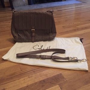 Cole Haan Tan Leather Shoulder Bag