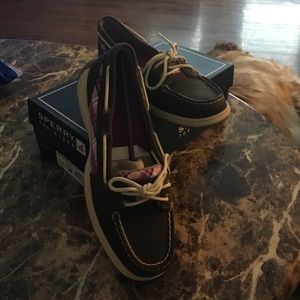 Sperry top spiders Laguna brown - Rose plaid