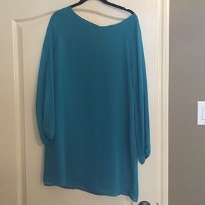 Beautiful turquoise lined dress from Francesca's