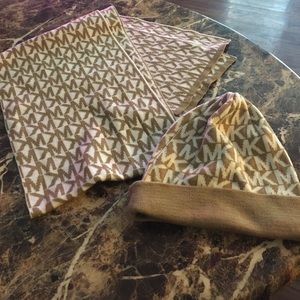 Michael Kors scarf and hat
