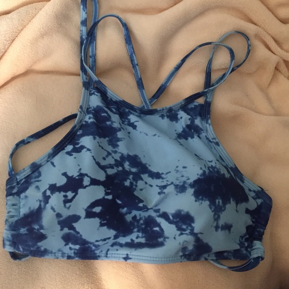 Tie dye bikini size M top with strappy back