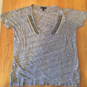 J.CREW beaded T-shirt