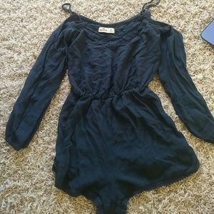 Cold shoulder romper