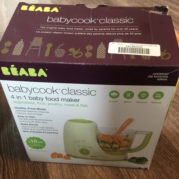 New Baby Beaba Babycook Classic