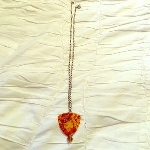 Fender guitar pick necklace