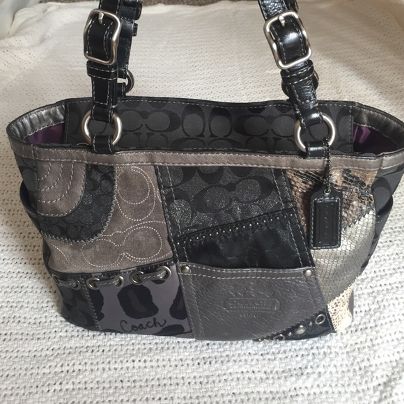 Coach patchwork tote/bucket bag
