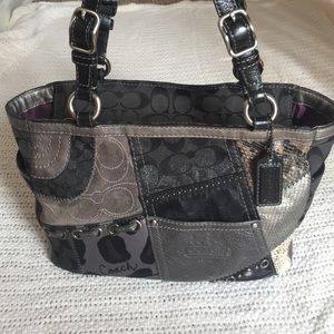 Coach patchwork tote/bucket bag