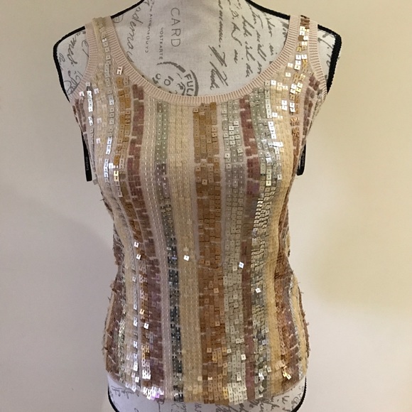 bebe Tops - Stunning Bebe sequin tank nwt bebe Tops - Stunning Bebe sequin tank nwt