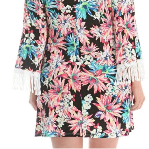 Floral Shift Dress PLUS - Picture 3 of 4