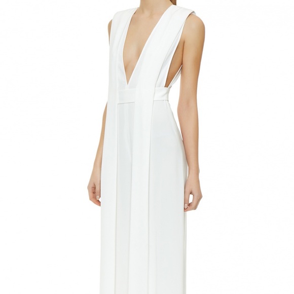 aqaq white jumpsuit