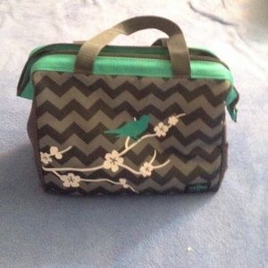 Chevron lunchbox with birds