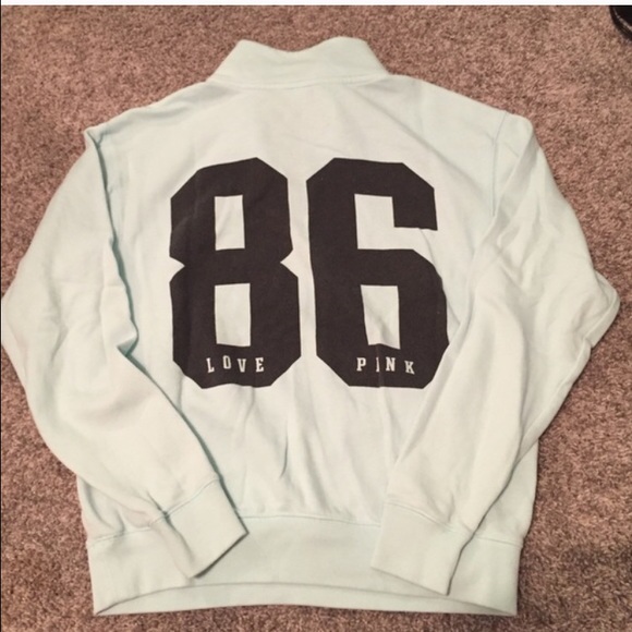 Baby blue PINK quarter zip