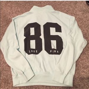 Baby blue PINK quarter zip