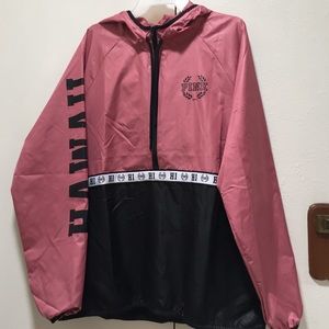 VS Pink begonia anorak