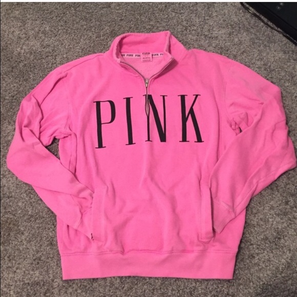 PINK quarter zip sweatshirt