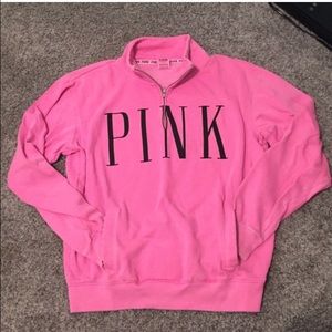 PINK quarter zip sweatshirt