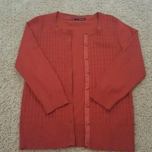 Orange maurices cardigan