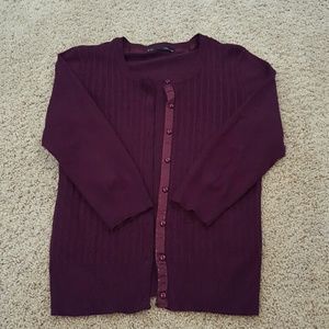 Maurices plum cardigan