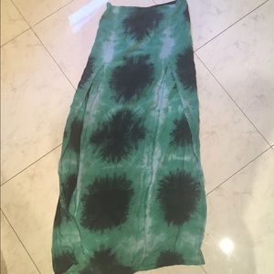 Blue Life Maxi Skirt With Slits Xs