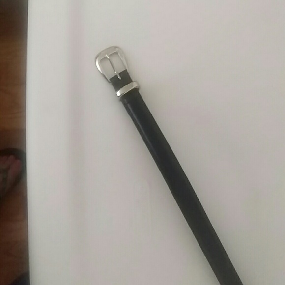 A Black Leather Belt