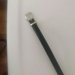 A Black Leather Belt