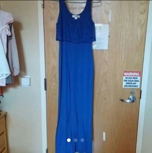 Blue maxi dress